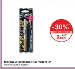 Monoprix SHARPIE Marqueur permanent or offre