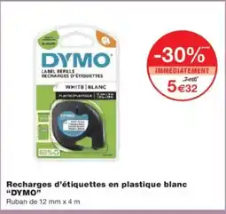 Monoprix DYMO Recharges d'étiquettes en plastique blanc offre