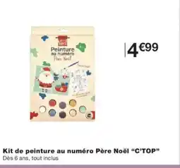 Monoprix C'TOP Kit de peinture au numéro Père Noël offre