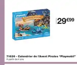 Monoprix PLAYMOBIL Calendrier de l'Avent Pirates offre