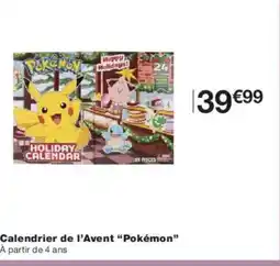 Monoprix POKÉMON Calendrier de l'Avent offre