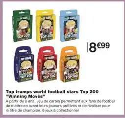 Monoprix WINNING MOVES Top trumps world football stars Top 200 offre