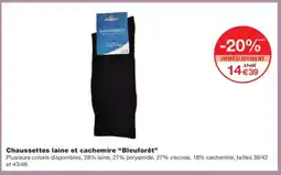 Monoprix BLEUFORET Chaussettes laine et cachemire offre