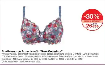 Monoprix SANS COMPLEXE Soutien-gorge Arum mosaïc offre