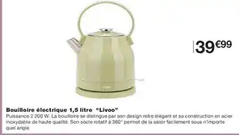 Monoprix LIVOO Bouilloire électrique offre