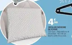 La Foir'Fouille Oreiller mémoire de forme offre