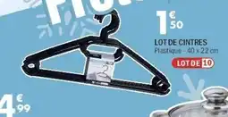 La Foir'Fouille Lot de cintres offre