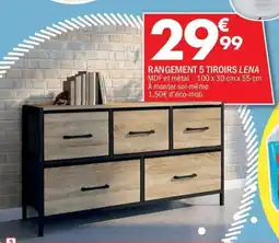 La Foir'Fouille Rangement 5 tiroirs lena offre