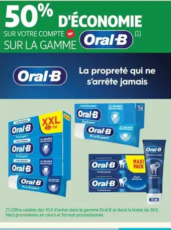 Auchan Supermarché ORAL-B Sur la gamme offre