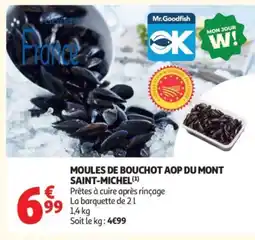 Auchan Supermarché Moules de bouchot aop du mont saint-michel offre
