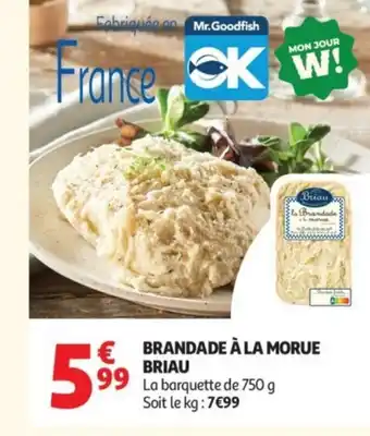 Auchan Supermarché Brandade à la morue briau offre