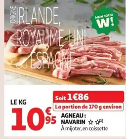 Auchan Supermarché Agneau navarin offre