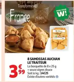 Auchan Supermarché 8 samossas auchan le traiteur offre