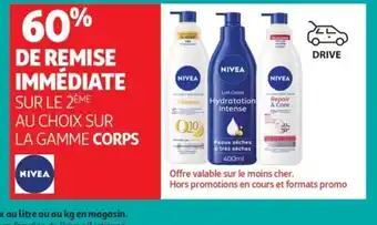 Auchan Supermarché NIVEA Sur la gamme corps offre
