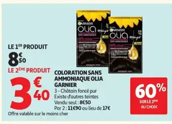 Auchan Supermarché OLIA GARNIER Coloration sans ammoniaque offre