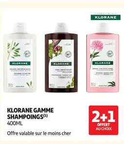 Auchan KLORANE Gamme shampoings offre