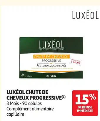 Auchan LUXÉOL Chute de cheveux progressive offre