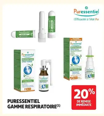 Auchan PURESSENTIEL Gamme respiratoire offre