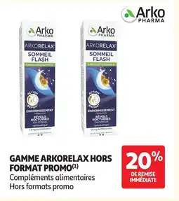 Auchan ARKO PHARMA Gamme arkorelax hors format promo offre