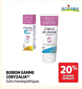Auchan BOIRON Gamme coryzalia offre