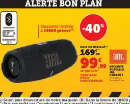 Hyper U JBL Enceinte portable charge 9 offre