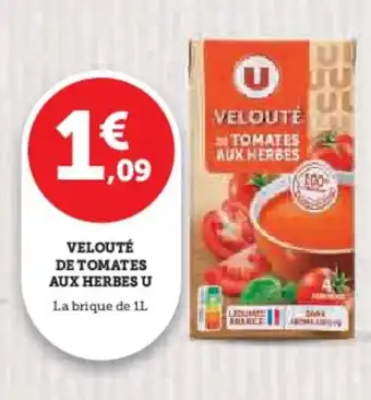 Hyper U Velouté de tomates aux herbes u offre