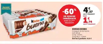 Hyper U KINDER Bueno offre