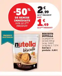 Hyper U NUTELLA Biscuits offre