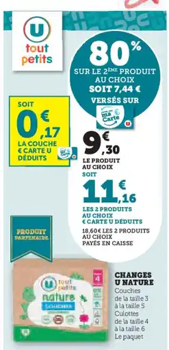 Hyper U Changes u nature offre