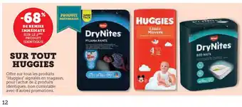 Hyper U HUGGIES Sur tout offre