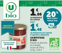 Hyper U Confiture u bio offre