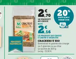 Hyper U Crackers u bio offre