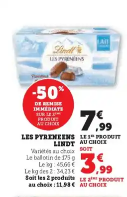 Hyper U LINDT Les pyreneens offre