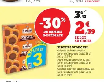 Hyper U ST MICHEL Biscuits offre