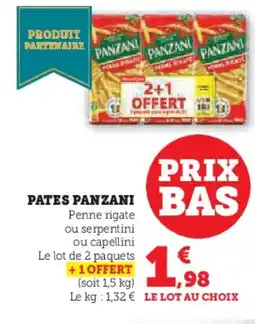 Hyper U PANZANI Pates offre