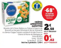Hyper U GAVOTTES Crêpes apéritives offre