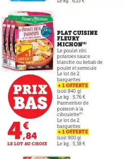 Hyper U FLEURY MICHON Plat cuisine offre