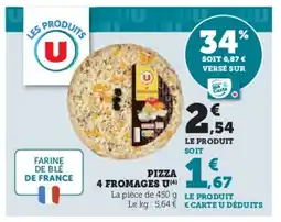 Hyper U Pizza 4 fromages u offre