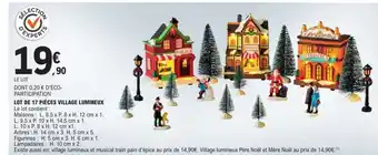 E.Leclerc LOT DE 17 PIÈCES VILLAGE LUMINEUX offre