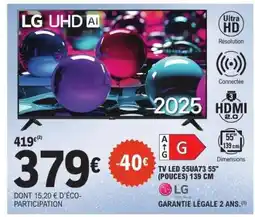 E.Leclerc TV LED 55UA73 55'' (POUCES) 139 CM offre
