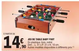 E.Leclerc Jeu de Table Baby Foot offre