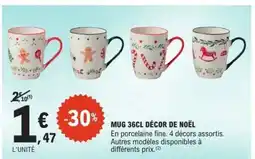 E.Leclerc MUG 36CL DÉCOR DE NOËL offre