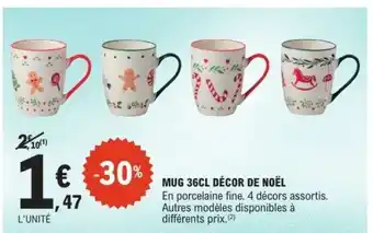E.Leclerc MUG 36CL DÉCOR DE NOËL offre