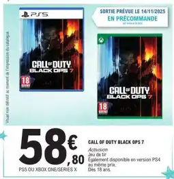 E.Leclerc CALL OF DUTY BLACK OPS 7 offre