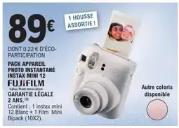 E.Leclerc PACK APPAREIL PHOTO INSTANTANÉ INSTAX MINI 12 offre