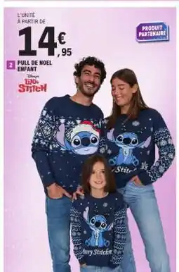 E.Leclerc Pull de noël enfant offre