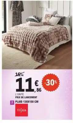 E.Leclerc Plaid 130x150 cm offre