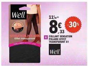E.Leclerc Collant Sensation Polaire Effet Transparent X1 offre
