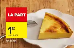 Carrefour Part de flan offre