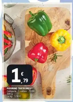 E.Leclerc POIVRONS TRICOLORES offre